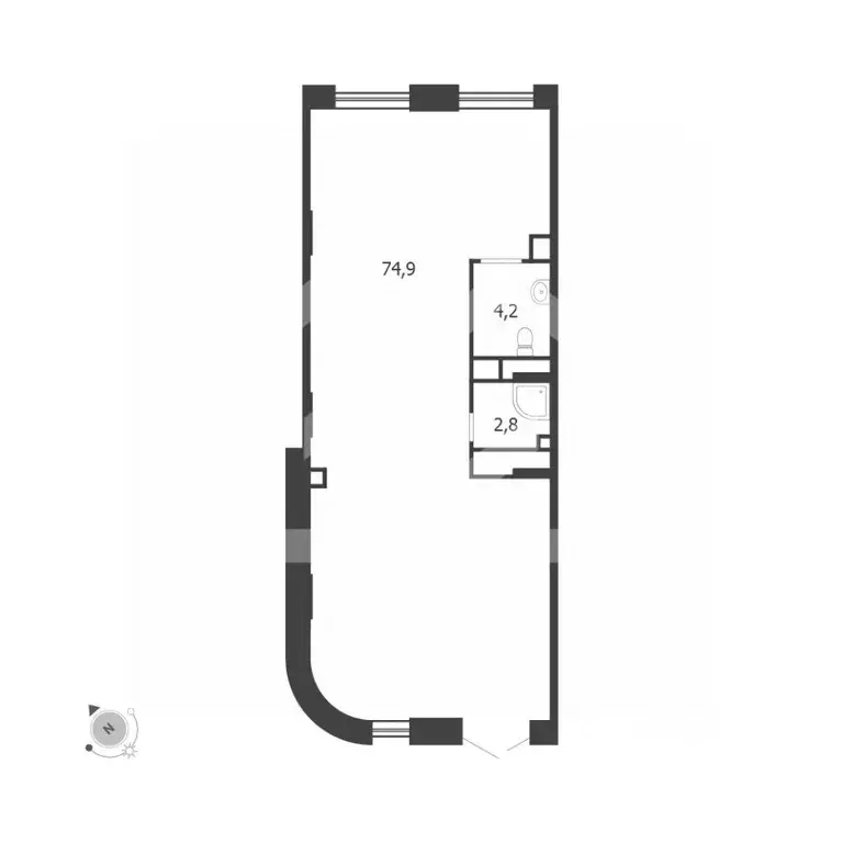 Помещение свободного назначения в Москва 3-я оч., Шагал жилой ... - Фото 2