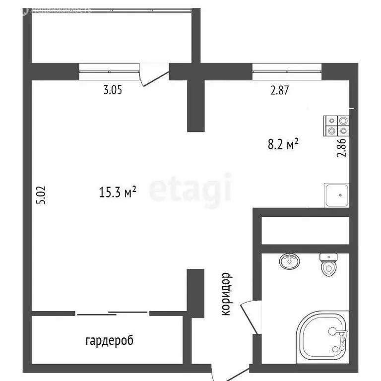 1-комнатная квартира: Тобольск, 9-й микрорайон, 37 (38.2 м) - Фото 0