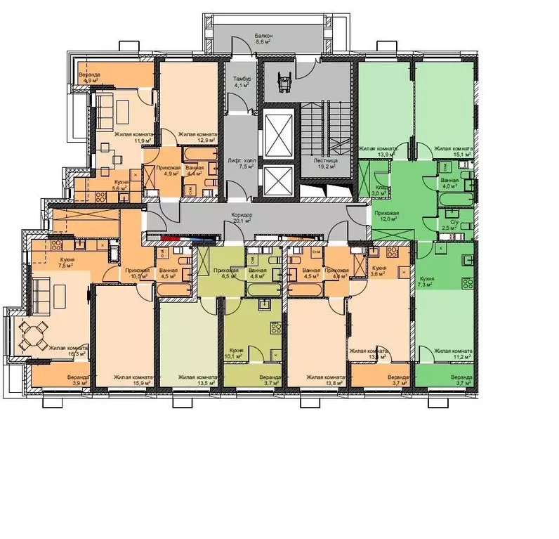 1-к кв. Приморский край, Владивосток Бам мкр,  (38.6 м) - Фото 2