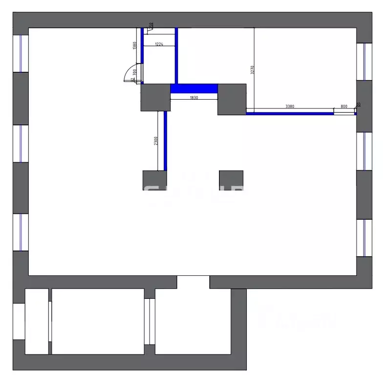 Торговая площадь в Татарстан, Казань ул. Бутлерова, 45 (68 м) - Фото 1