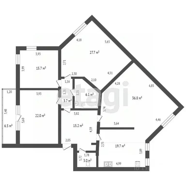 4-к кв. Тюменская область, Тюмень Сургутская ул., 11к2 (150.0 м) - Фото 1