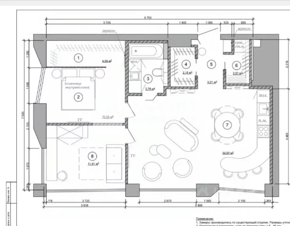 3-к кв. Москва ул. Палиха, 4 (70.0 м) - Фото 2