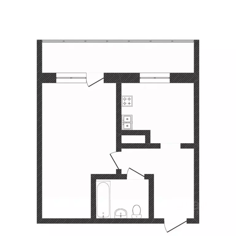 1-к кв. Тюменская область, Тюмень Малая Боровская ул., 38/5 (35.1 м) - Фото 2