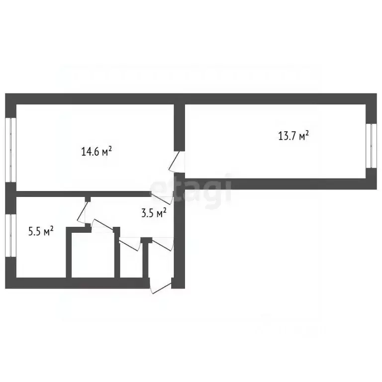 2-к кв. Воронежская область, Калач ул. Мира, 7 (43.1 м) - Фото 2