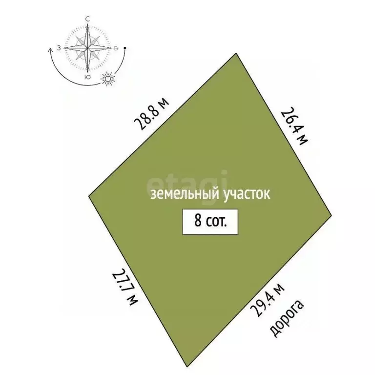 Участок в Крым, Ленинский район, Мысовское с/пос, с. Семеновка ул. ... - Фото 2