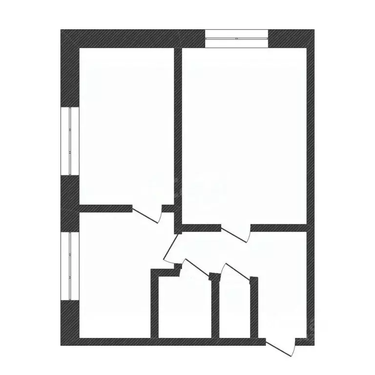 2-к кв. Курганская область, Курган Пригородная ул., 1 (40.0 м) - Фото 2