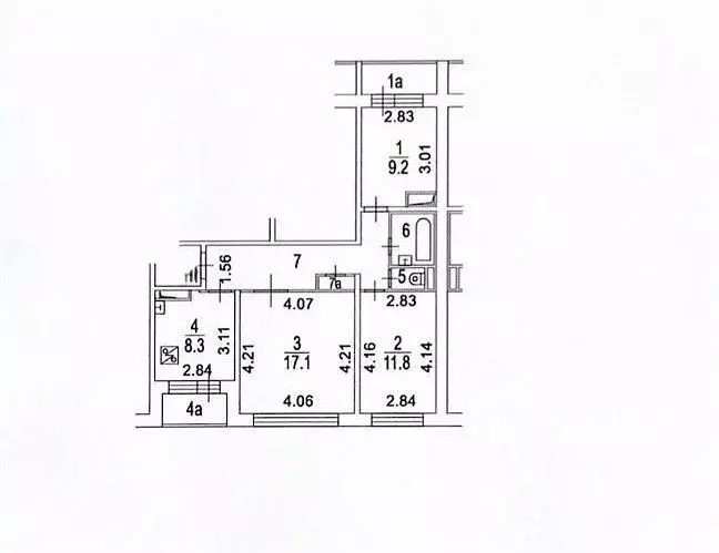 3-к кв. Москва Алтуфьевское ш., 102Б (61.4 м) - Фото 2