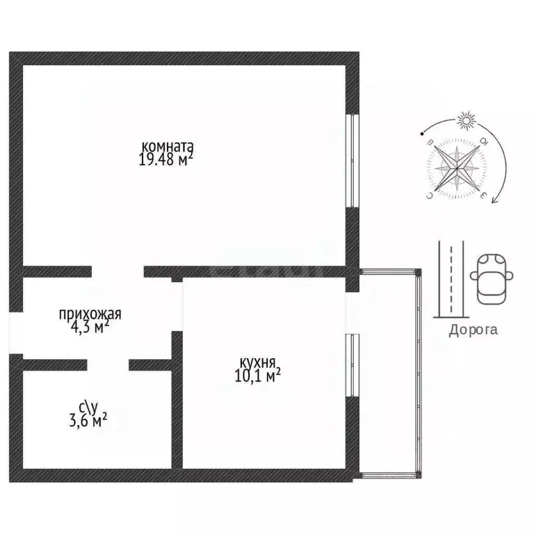 1-к кв. Адыгея, Майкоп ул. Вадима Лемеша, 3 (38.9 м) - Фото 2