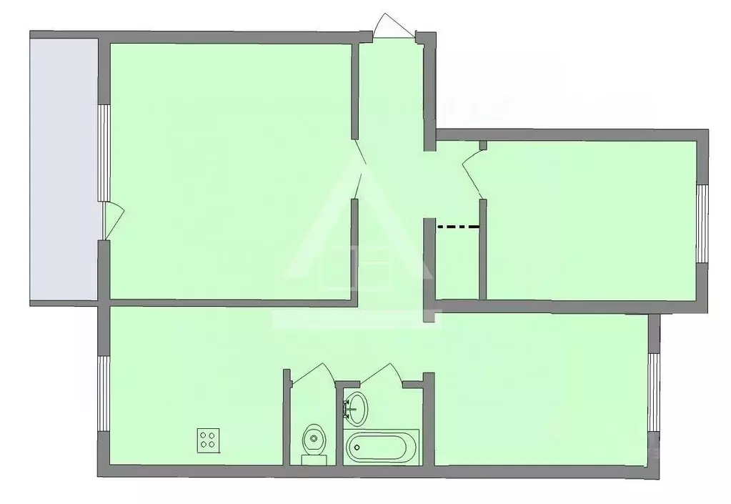 3-к кв. Челябинская область, Челябинск ул. Энгельса, 99А (70.3 м) - Фото 2