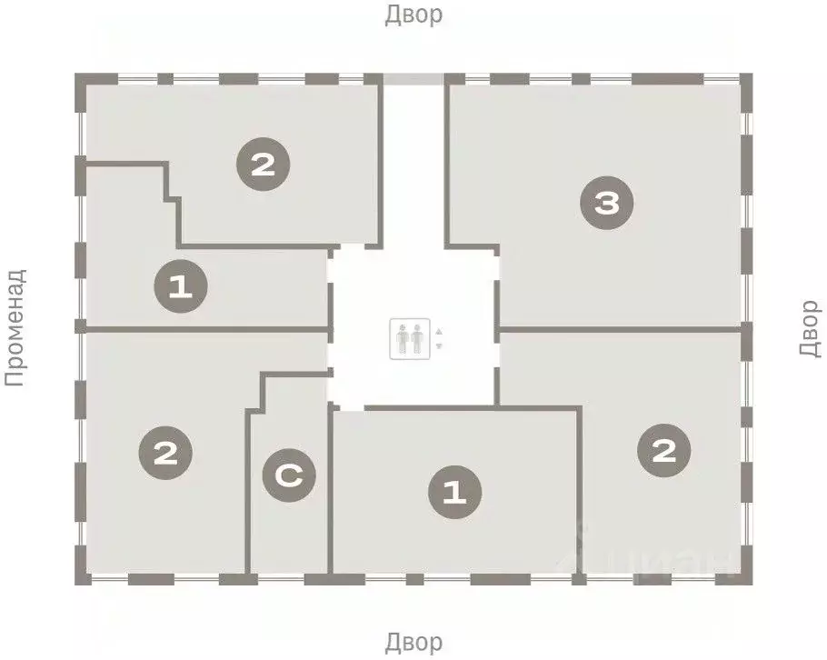 2-к кв. свердловская область, екатеринбург пер. ритслянда, 11 (73.41 . - Фото 1