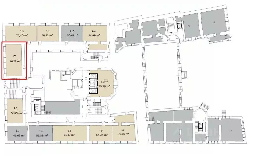 Офис в Москва Мартыновский пер., 2 (77 м) - Фото 2