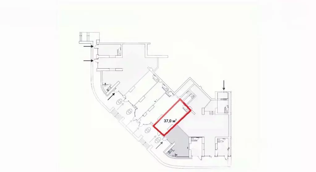 Помещение свободного назначения в Москва Ярцевская ул., 27к1 (37 м) - Фото 2