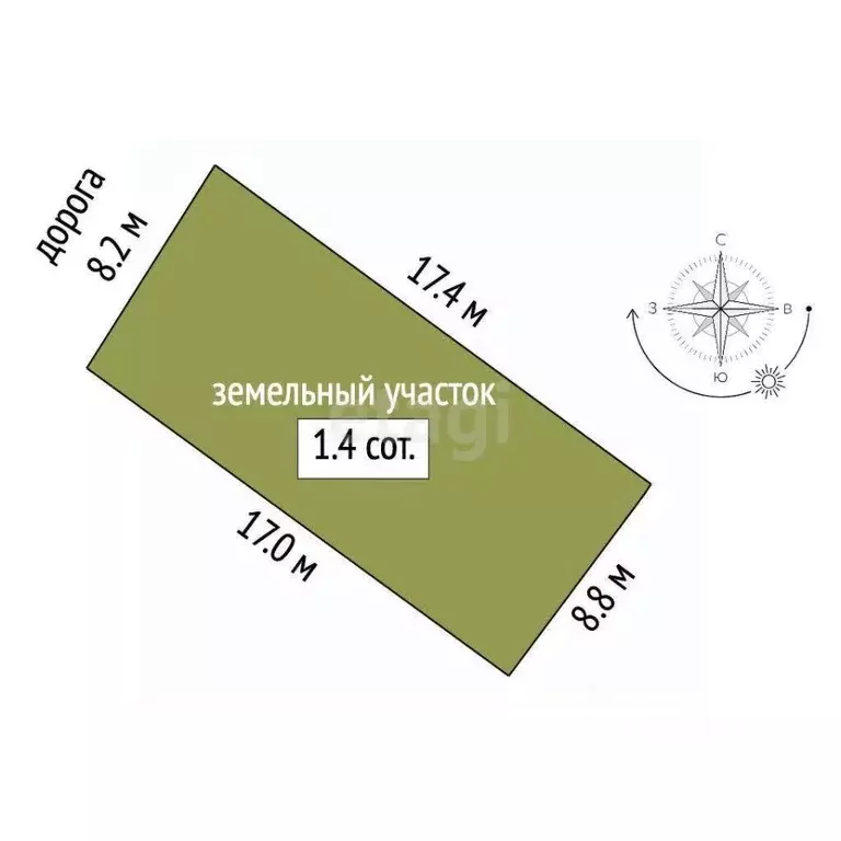 Участок в Ростовская область, Ростов-на-Дону 3-я Тернистая ул. (6.0 ... - Фото 2