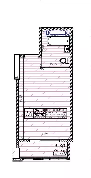 1-к кв. Приморский край, Владивосток Суприм жилой комплекс (28.9 м) - Фото 0