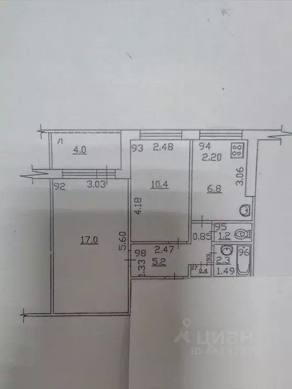 2-к кв. Самарская область, Самара ул. Стара-Загора, 167 (43.3 м) - Фото 2