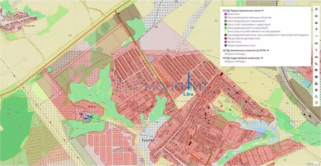 Участок в Нижегородская область, Богородский муниципальный округ, д. ... - Фото 1