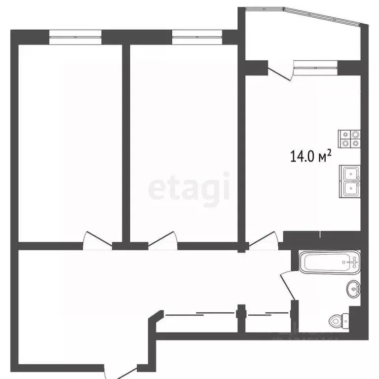 2-к кв. Краснодарский край, Анапа Астраханская ул., 71А (73.0 м) - Фото 2