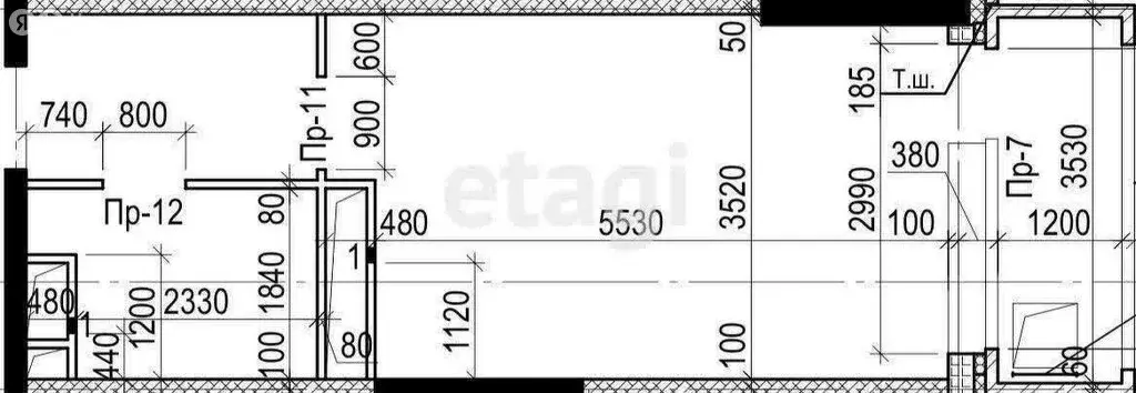 Квартира-студия: Тверь, Оснабрюкская улица, 36 (33.4 м) - Фото 1