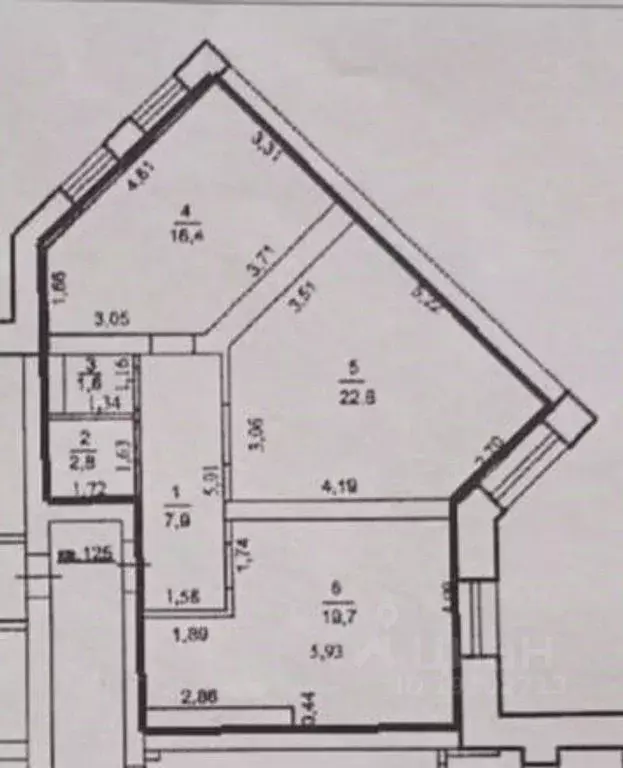 2-к кв. Оренбургская область, Оренбург Липовая ул., 20 (71.0 м) - Фото 2