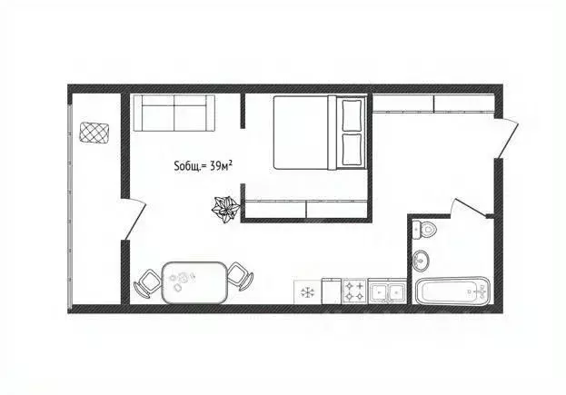 Студия Новосибирская область, Новосибирск ул. Виталия Потылицына, 13/2 ... - Фото 2