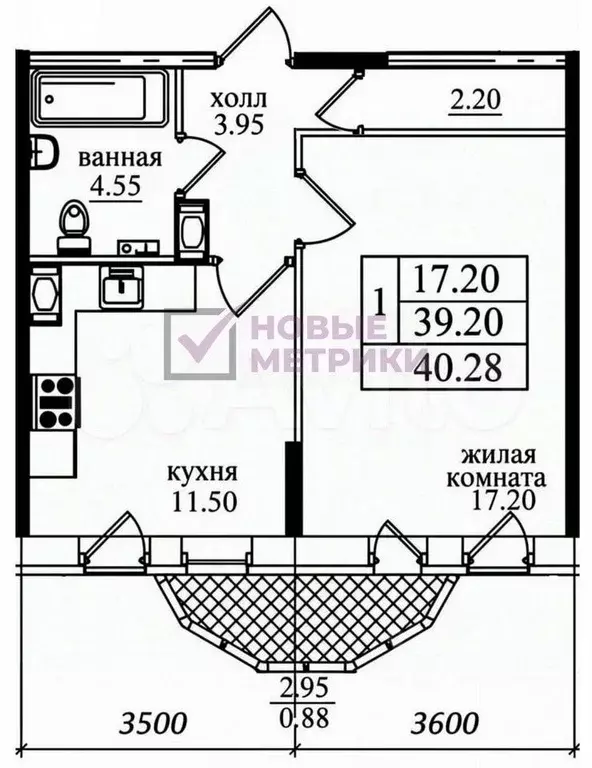 1-к кв. Санкт-Петербург пос. Парголово, ул. Федора Абрамова, 19к1 ... - Фото 1
