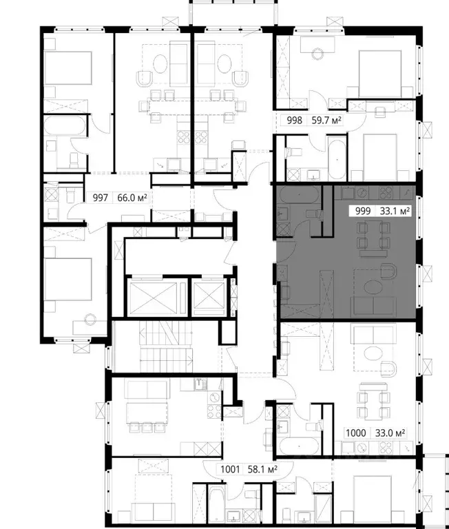 1-к кв. Московская область, Ленинский городской округ, д. Сапроново, ... - Фото 1