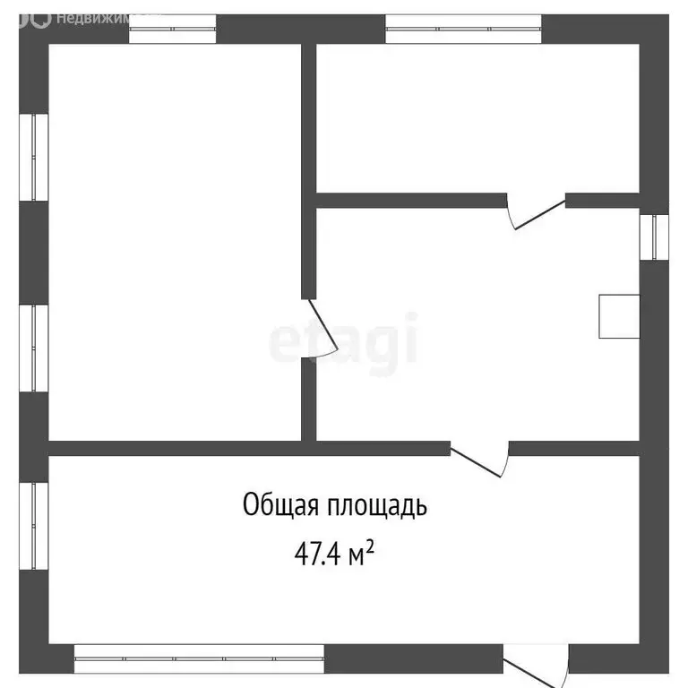 Дом в село Енисейское, улица Братьев Щербаковых (47.4 м) - Фото 2