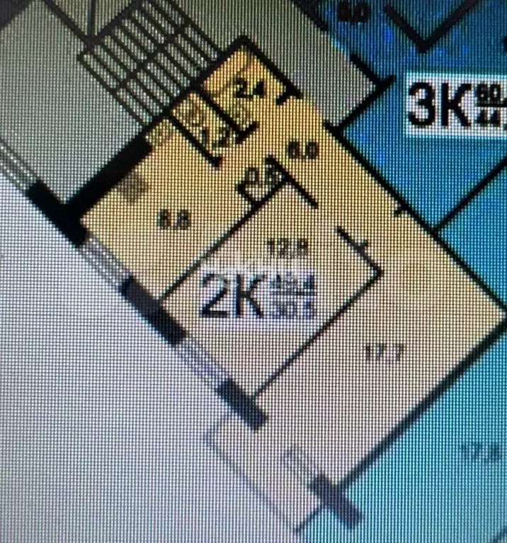2-к. квартира, 50,4 м, 8/9 эт. - Фото 0