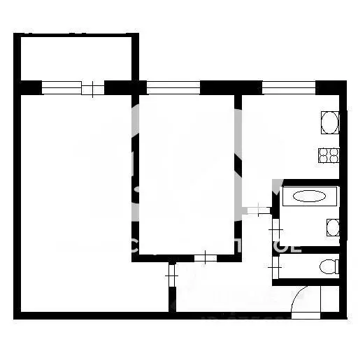 2-к кв. Новосибирская область, Новосибирск ул. Тимирязева, 77 (47.0 м) - Фото 1