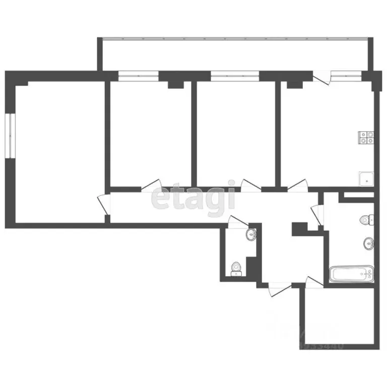 3-к кв. Тюменская область, Тюмень Таврическая ул., 9к5 (85.0 м) - Фото 1