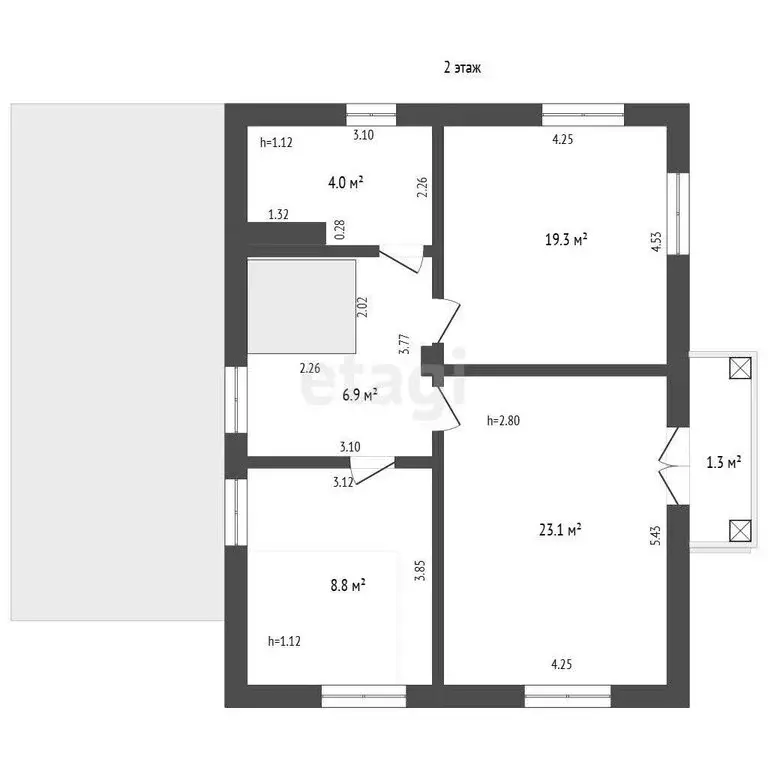 Дом в Альметьевск, микрорайон Урсала, Девонская улица (252.2 м) - Фото 2