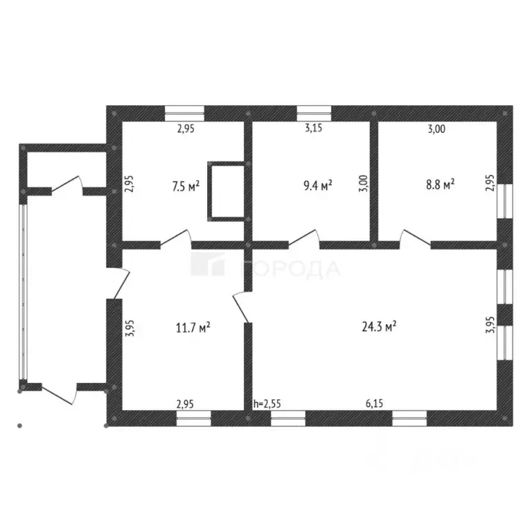 Дом в Кемеровская область, Прокопьевск ул. Карбышева, 75 (62 м) - Фото 2