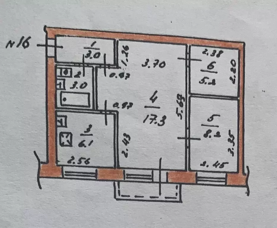 Продаётся 2-к квартира, 42.8 м - Фото 0