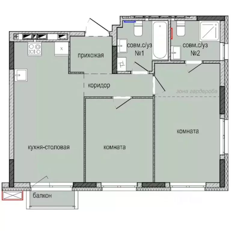 2-к кв. Удмуртия, Ижевск Культбаза жилрайон, 8-й мкр, Ежевика жилой ... - Фото 0