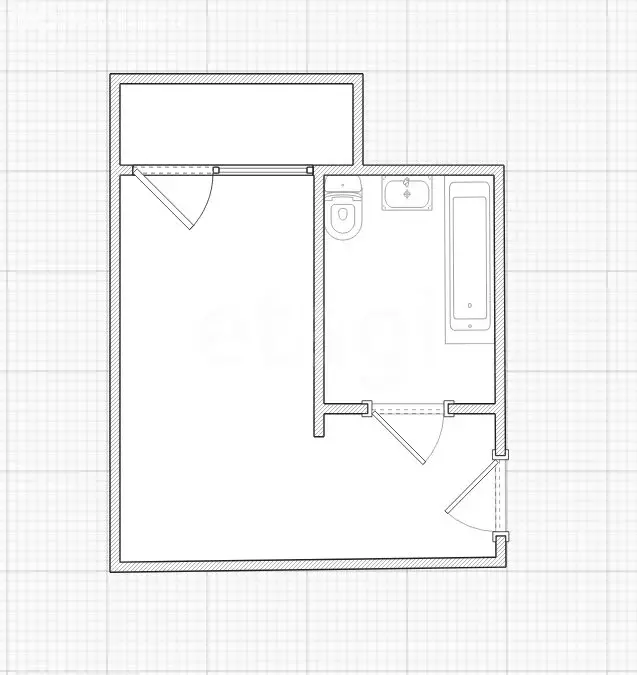 Квартира-студия: Иркутск, улица Лермонтова, 81/15 (36.6 м) - Фото 1