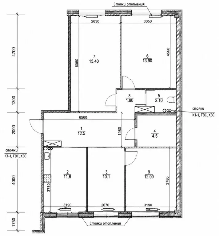 4-комнатная квартира: Иркутск, улица Поленова, 33/3 (83.9 м) - Фото 2