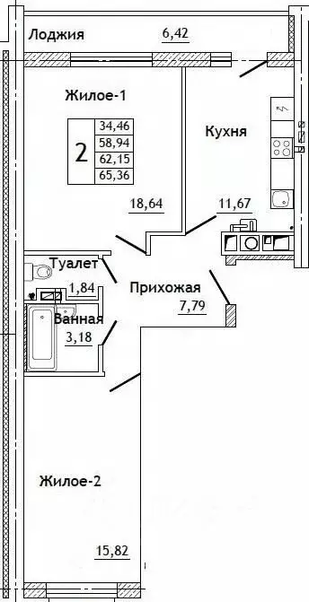 2-к кв. Смоленская область, Смоленский муниципальный округ, д. ... - Фото 0