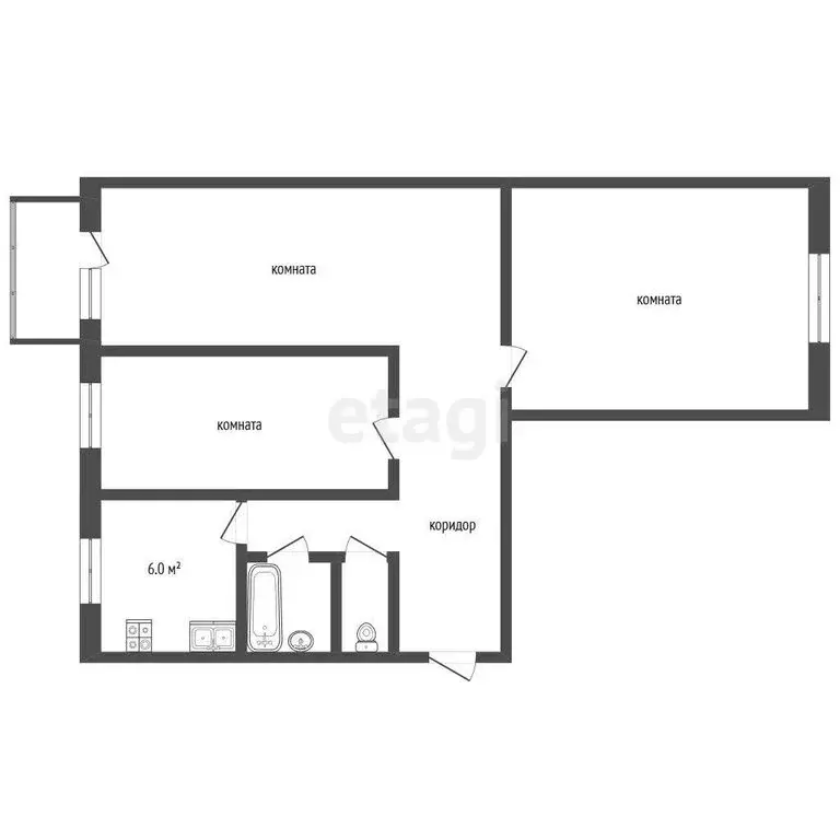 3-комнатная квартира: Свердловская область, Ирбитское муниципальное ... - Фото 1