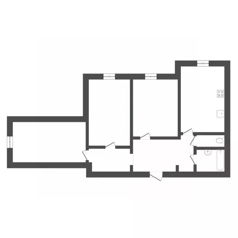 3-к кв. Тюменская область, Тюмень ул. Николая Зелинского, 19 (80.3 м) - Фото 2