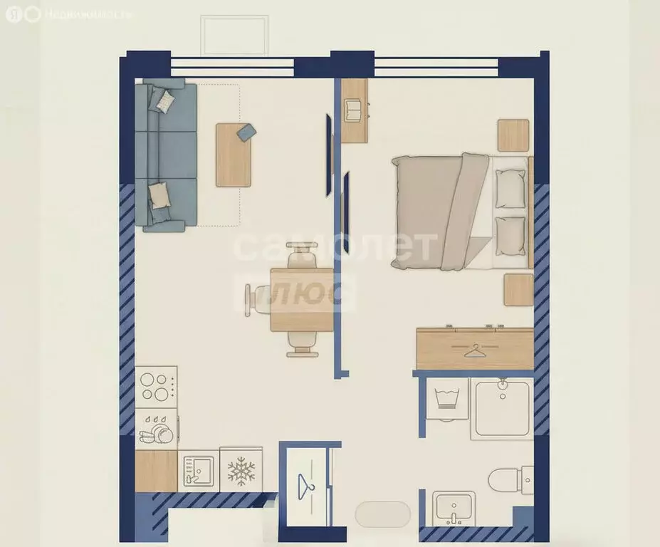 2-комнатная квартира: Москва, Производственная улица, 19Ак3 (34.7 м) - Фото 1