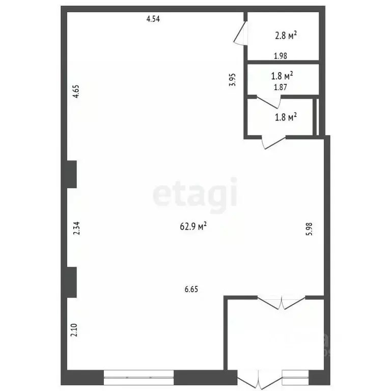 Офис в Смоленская область, Смоленск ул. Рыленкова, 54 (70 м) - Фото 2