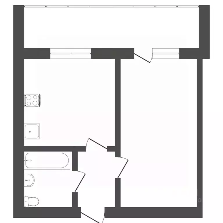 1-к кв. Тюменская область, Тюмень ул. Избышева, 6 (38.6 м) - Фото 2