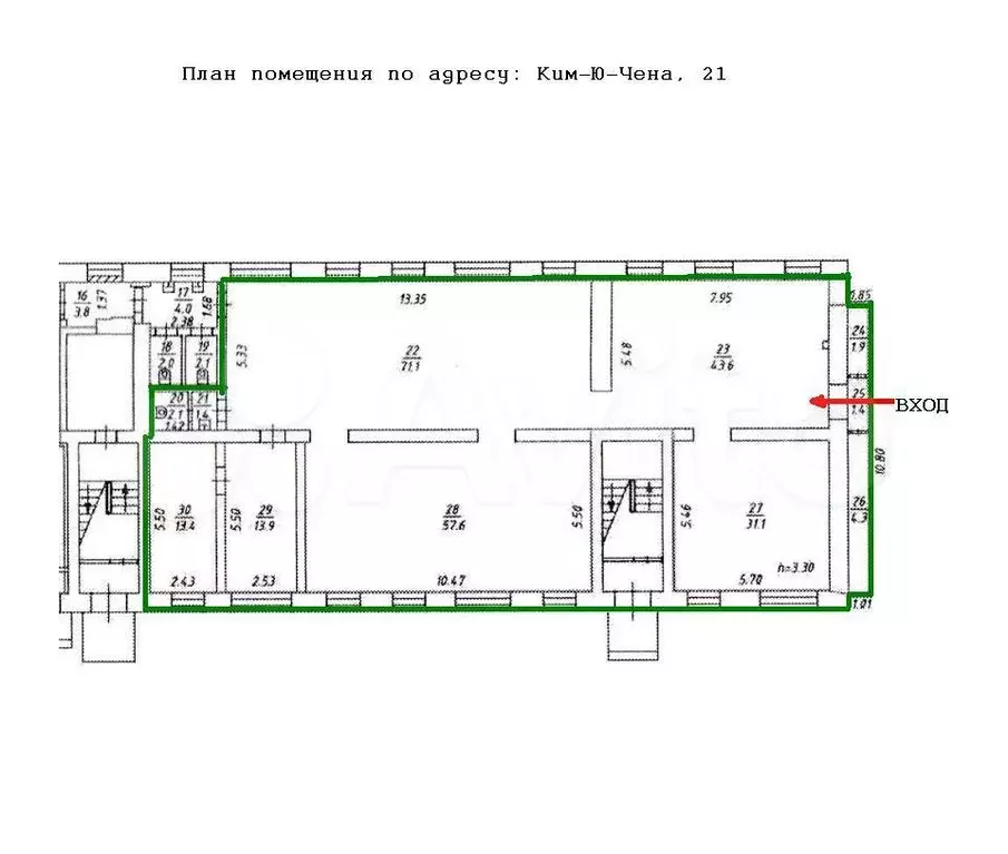 Торговая площадь, 31.1 м - Фото 0