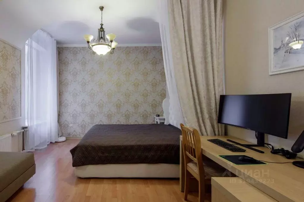 Квартира, 1 комната, 51.1 м - Фото 0
