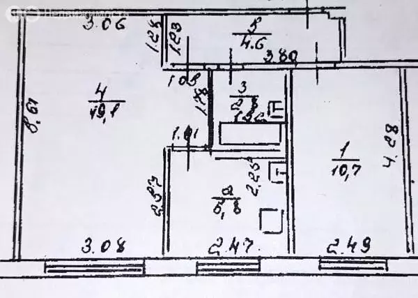 2-комнатная квартира: Уфа, проспект Октября, 57/3 (43 м) - Фото 1