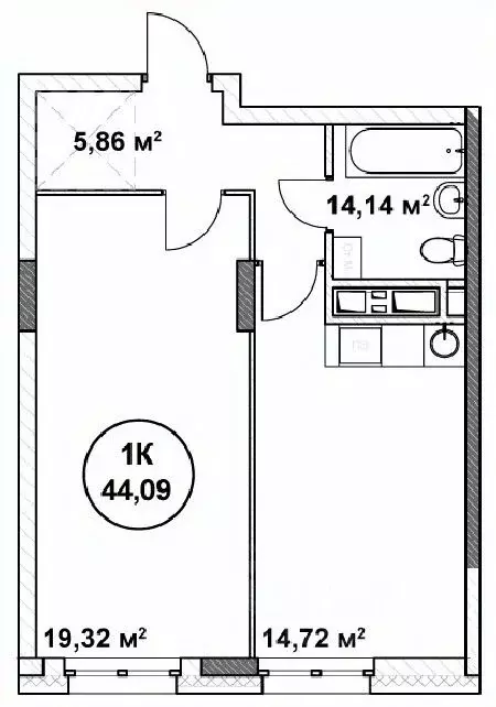 1-к кв. Нижегородская область, Нижний Новгород ул. Родионова (44.09 м) - Фото 1