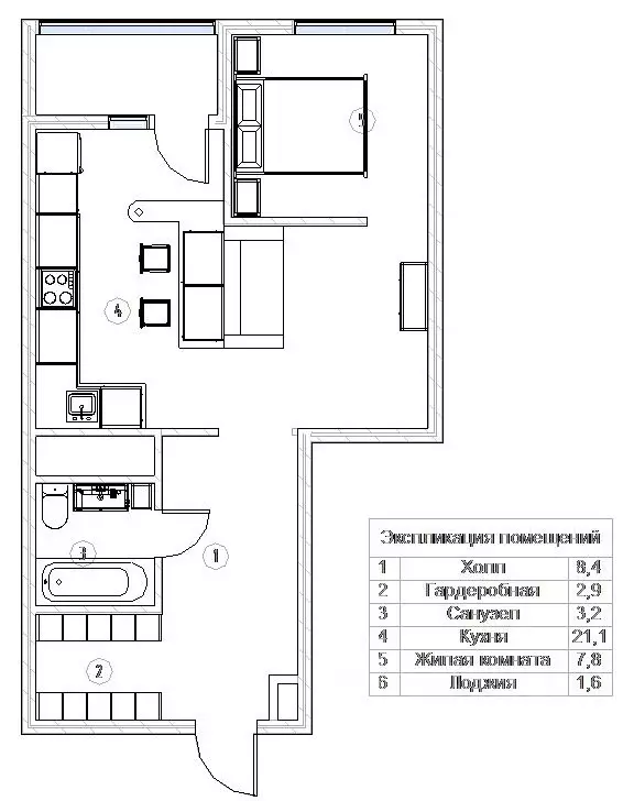 2-к кв. Москва Дмитровское ш., 124А (45.0 м) - Фото 1