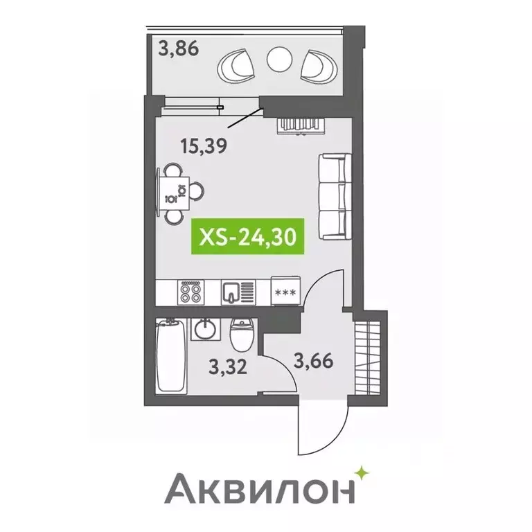 Студия Санкт-Петербург бул. Головнина, 4 (25.1 м) - Фото 0