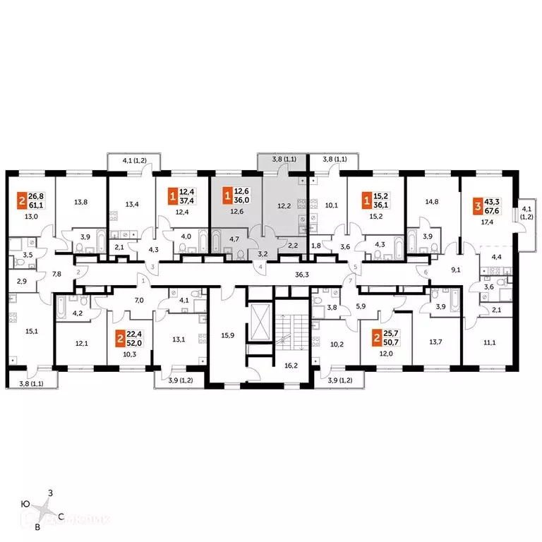 Продаётся 1-к квартира, 36 м - Фото 0
