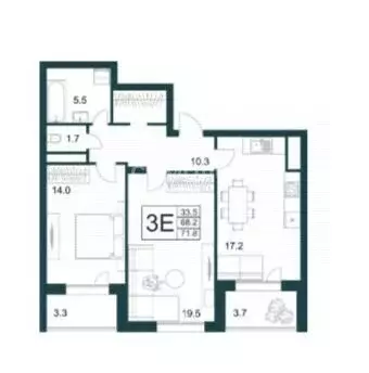 2-комнатная квартира: Липецк, Минская улица, 4Вк2 (71.8 м) - Фото 1